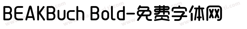 BEAKBuch Bold字体转换
